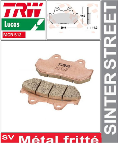 Plaquette frein avant trw - 2,
