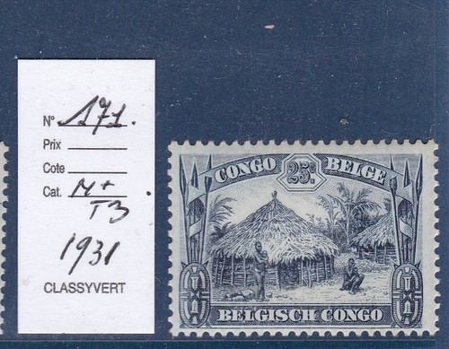 Timbre 1931 congo belge - congo, n°