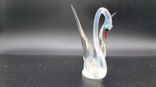 Cygne verre soufflé fumé
