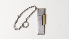 Vintage Porte-clés forme briquet Dupont argent massif Paris XXe siècle