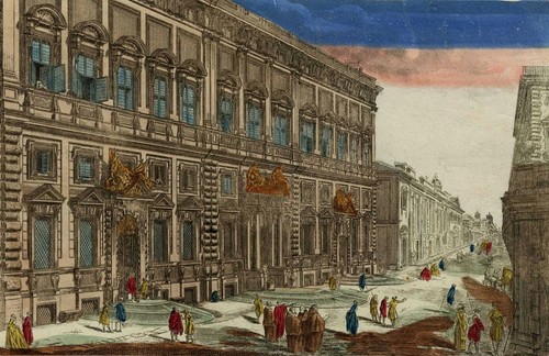 Vue palais quirinal rome - vue, à