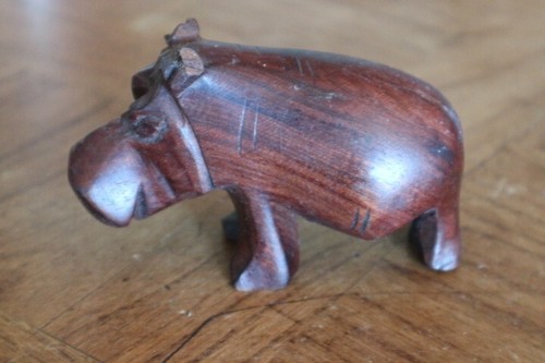 Petit hippopotame bois - hippopotame, en