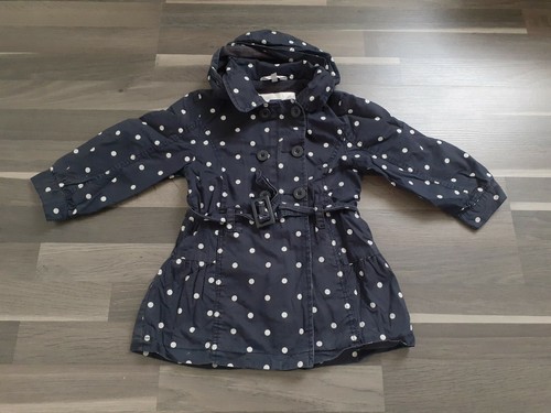 Manteau trench marine - , pois