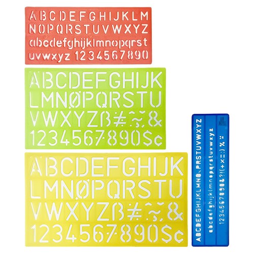 Lot modèles de - de, lettres