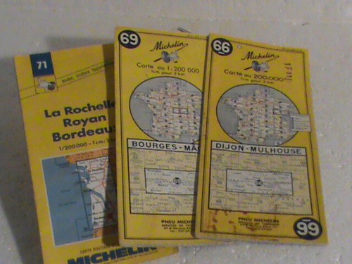 Lot cartes routières - lot,