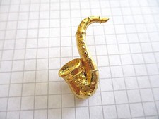SAXOPHONE PIN BADGE SAXO COULEUR OR VINTAGE PINS us2*5