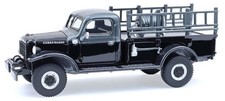 GREENLIGHT, DODGE Power Wagon 1946 pompiers noir de la série BLACK BANDIT sou...