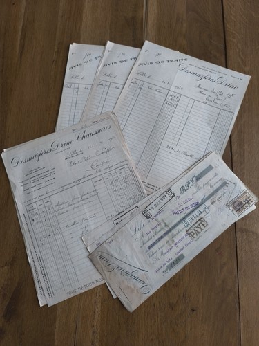 Lot vieux documents - lot,