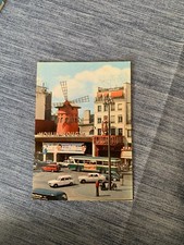 C.P.A *PARIS*le moulin rouge/voiture ds/4l/404/solex/jerry levis/tony curtis/bus