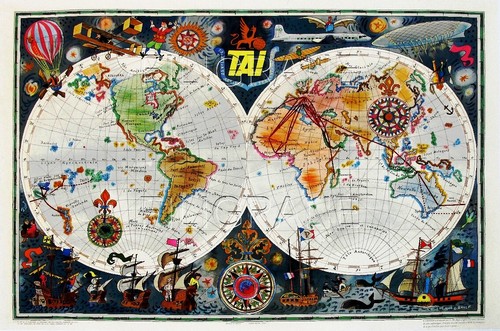 Tai mappemonde rouq poster - rouq,