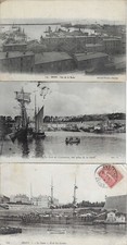 3CPA  FINISTERE BREST :  PORT  BATEAUX  VOILIER  PECHE  GABIERS