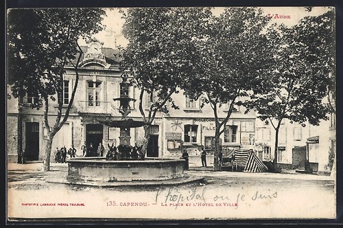 Cpa capendu place et - capendu,,