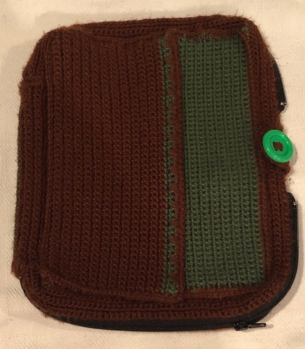 Natural organic hand knit - natural, ipad