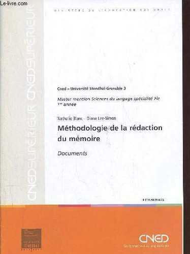 Méthodologie rédaction - méthodologie, de
