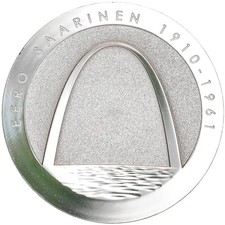 Finlande, 10 Euro, Eero Saarinen, 2010, Vantaa, Proof, FDC, Argent, KM:151