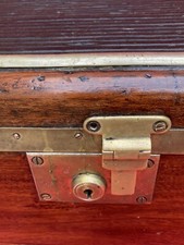 Automobilia Boîte À Outils Marche-pied Acajou Laiton Toolbox Malle Début XX°