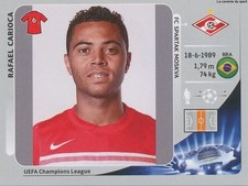 487 RAFAEL CARIOCA BRAZIL SPARTAK MOSKVA CHAMPIONS LEAGUE 2013 STICKER PANINI