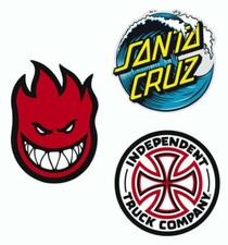 Lot de 3 Stickers skate