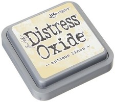 Tim Holtz Distress Oxide Ink Pad Antique Linen Ink-Pad Garçon Beige FR 2XL Ta...