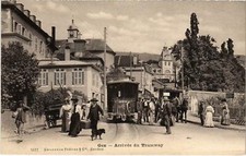 CPA AK GEX Arrivee du Tramway