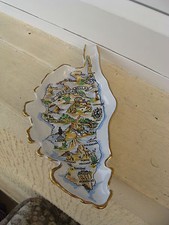 CENDRIER FORME CORSE  Porcelaine Française 22 cm/10,5cm