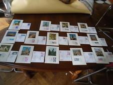 lot de 14 enveloppes+cartes 1er jour-série sites & monuments+2 offert-1976/77