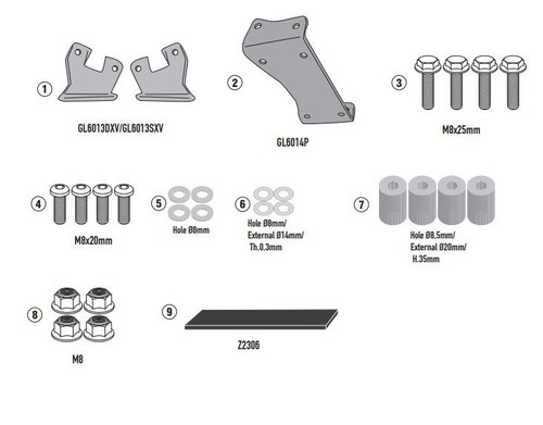 Kit spécifique givi 2169kit - kit,