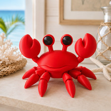 Crabe Articulé Géant Rouge