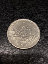 pièce argent 5 Frs Semeuse