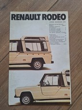 RENAULT RODEO 1979 CATALOGUE PUBLICITAIRE TEILHOL BROCHURE PROSPEKT