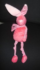 doudou peluche lapin rose
