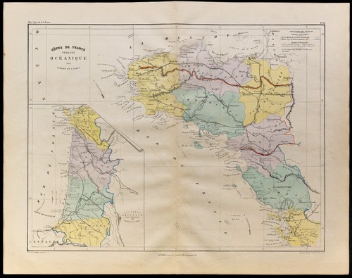 1867 carte ancienne - -,
