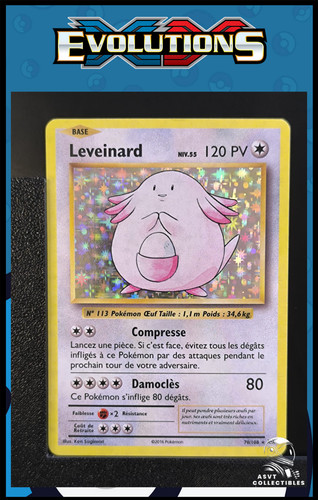 Carté pokémon leveinard - carté,