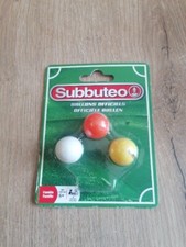 Subbuteo Football Lot de 3 Ballons Officiels  Réf 678303  Hasbro Neuf