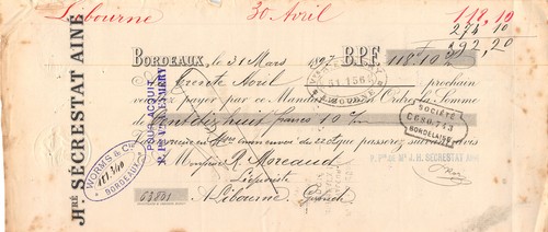 1897 honore secrestat aine - 1897, a