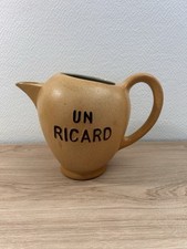 Pichet Carafe UN ricard grès céramique rond Petit Pied Rare