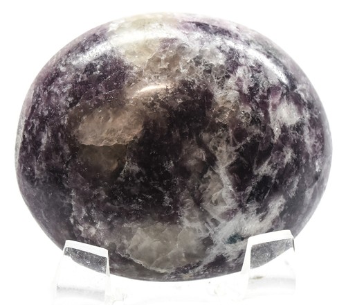 55mm lepidolite paume - paume, pierre