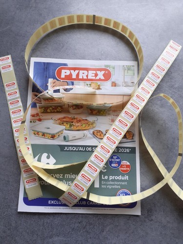100 vignettes pyrex carrefour - pyrex,