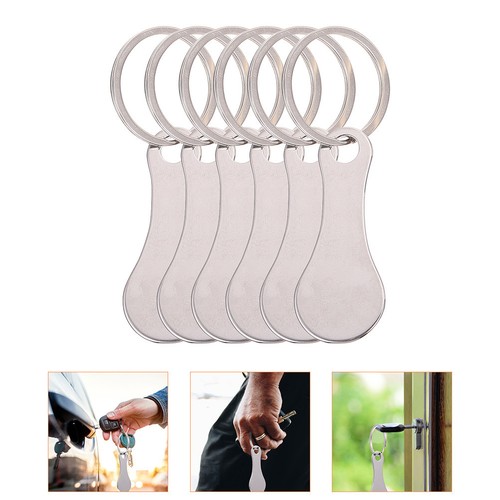 6pcs clés anneaux magasin - ,