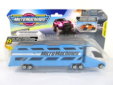 Micro Machines Mini Vehicle Hauler Camion de Transport Bleu & Gris Hasbro