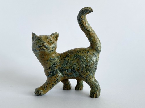 Figurine chat bronze - en,
