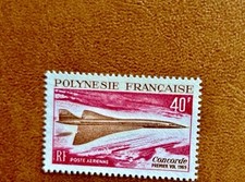 POLYNÉSIE FRANCAISE 1969 Concorde Poste Aérienne Neuf cote 66€ MNH ** YT PA 27