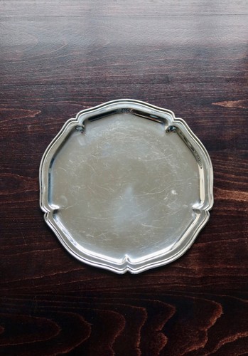 Plateau rond vintage métal - vintage, en