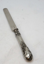 BEAU COUTEAU A FRUITS TOUT ARGENT POINCON MINERVE DECOR LOUIS XV