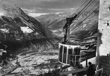 CPSM Les Houches (74 Haute-Savoie) – Téléphérique Bellevue vallée de Chamonix