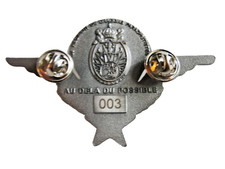 BREVET DES DRAGONS PARACHUTISTES 13° RDP (VARIANTE ARGENTE MAT + NUMEROTE)