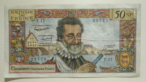 Francs 1959 f - francs, f.17