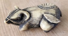 Buffle - Netsuke - OS de Bovin - Ère Shōwa - Japon - RARE - Collection