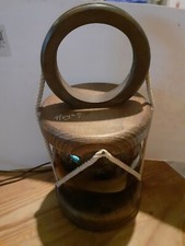 Lampe marine bois et boule