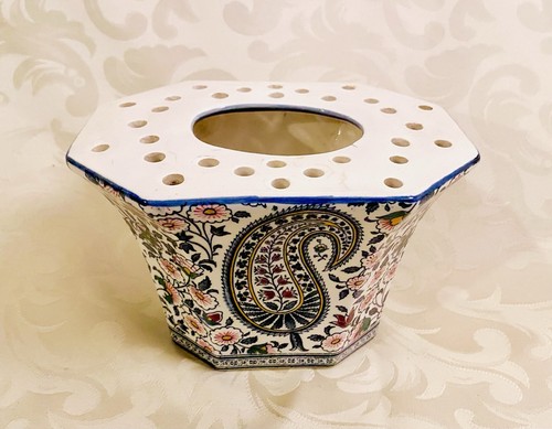 Faience gien bouquetière - de,